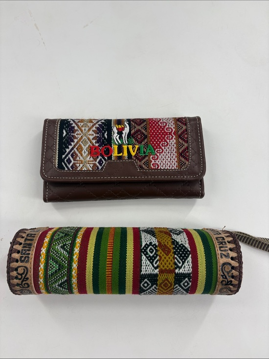 Handbags - Brown Bolivia Embroidered Wallet - Ethnic Pattern Women’s Clutch